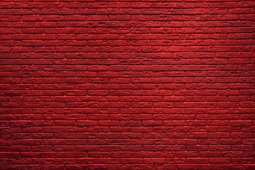 Red brick wall background.