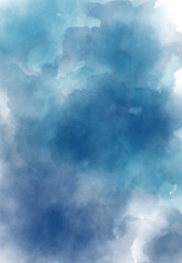 Wall Mural - abstract watercolor digital art painting soft focus for texture background