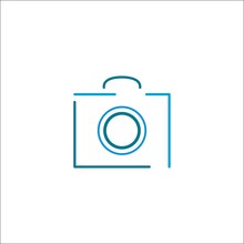 Blue Camera Logo Design