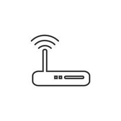 Poster - Router icon symbol template color editable. simple logo vector illustration for graphic and web design.