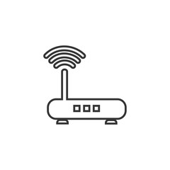 Aufkleber - router icon symbol template color editable. simple logo vector illustration for graphic and web desi