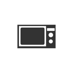 Leinwandbilder - microwave icon symbol template black color editable. simple logo vector illustration for graphic and web design.