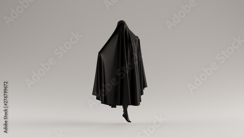 Fotografía Black Ghost Floating Evil Spirit Arms Out 3d illustration 3d render