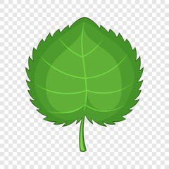 Sticker - Alder leaf icon. Cartoon illustration of alder leaf vector icon for web