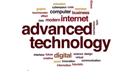 Sticker - Advanced technology animated word cloud. Kinetic typography.