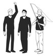 © Jemastock - socil ctivity public protest blck white