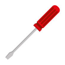 Screwdriver Metal Tool Isolated Icon