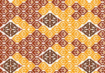 Poster - Seamless Batik Pattern.Able to repeat for textile printing