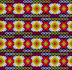 Poster - Seamless Batik Pattern.Able to repeat for textile printing