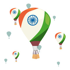 Poster - indian happy independence day vector ilustration