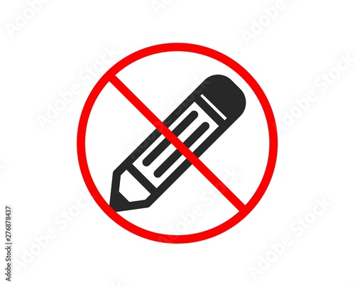 No Or Stop Pencil Icon Edit Sign Drawing Or Writing Equipment Symbol Prohibited Ban Stop Symbol No Pencil Icon Vector Buy This Stock Vector And Explore Similar Vectors At Adobe Stock,Kid Anime Boy Body Base