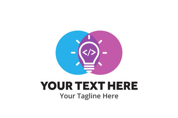 unique web developer simple logo creative design in flat style with color . web designer logo creative design for identity and community