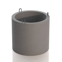 Reinforced Concrete Ring For A Well. Concrete Product. Blank For Advertising. 3D Illustration
