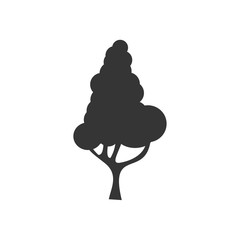 Fototapete - Tree icon template black color editable. Branch forest symbol vector sign isolated on white background. Simple logo vector illustration for graphic and web design.