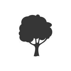 Fototapete - Tree icon template black color editable. Branch forest symbol vector sign isolated on white background. Simple logo vector illustration for graphic and web design.