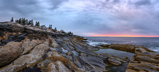 Sticker - Lighthouse on the coast of Maine  