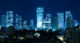 Fototapeta Miasto - Tel Aviv Panorama At Night,  Tel Aviv Skyline at Night,  Israel