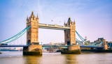 Fototapeta Londyn - Tower Bridge across the River Thames in London, UK.