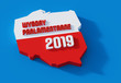 Polskie wybory parlamentarne. Polityka. 3D render. Ilustracja.