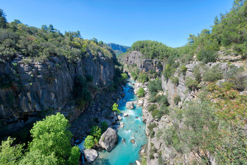 Wall Mural - Tazi Canyon Blue River taken in April 2019\r\n' taken in hdr