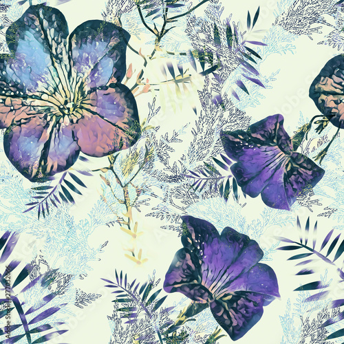 Petunia 2 - 4 seamless pattern