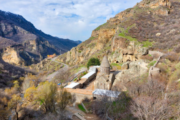 Geghard Monastery near Yerevan, Armenia, taken in April 2019\r\n' taken in hdr