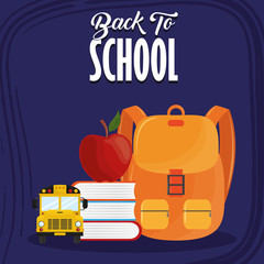 Canvas Print - Back to school season card