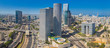 Panorama Of Tel Aviv Skyline,  Tel Aviv Cityscape Large Panorama At Day, Israel