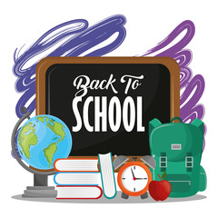 Canvas Print - Back to school season card