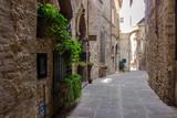 Fototapeta Na drzwi - streets in Todi medieval town in Umbria