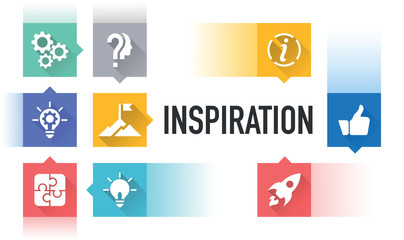 Wall Mural - INSPIRATION ICON CONCEPT