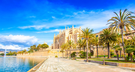 Wall Mural - Palma de Mallorca Cathedral La Seu, Spain