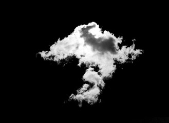 Wall Mural - white cloud object for nature design summer background