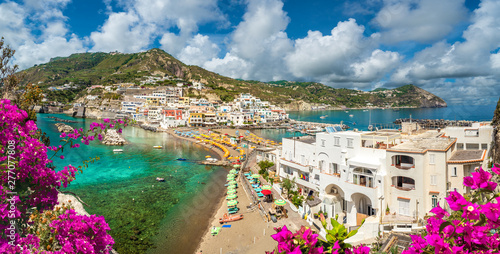 Cuadros en Lienzo Landscape with Sant Angelo village, coast of Ischia, italy