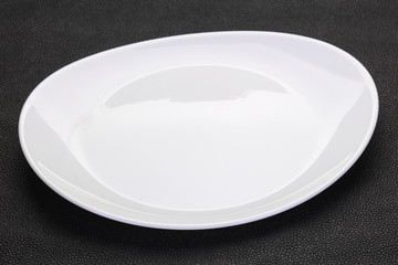 Empty white plate