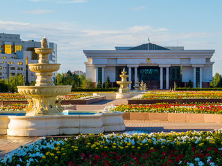 View of the Supreme Court building in Nur-Sultan (Astana), Kazakhstan 