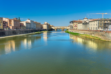 Wall Mural - Ponte Vecchio Arno River Florence Tuscany Italy