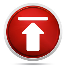 Wall Mural - Upload icon Promo Red Round Button