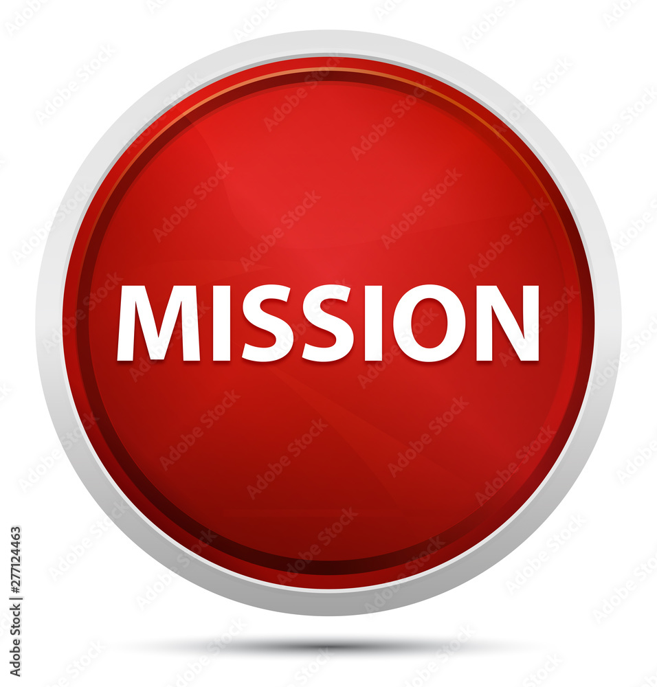 Mission Promo Red Round Button