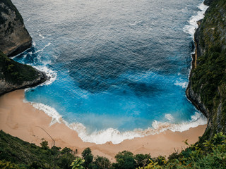 Wall Mural - top view of kelingking beach