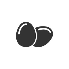 Aufkleber - Egg icon template black color editable. Egg breakfast food symbol vector sign isolated on white background. Simple logo vector illustration for graphic and web design.
