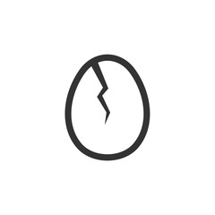 Poster - Egg icon template black color editable. Egg breakfast food symbol vector sign isolated on white background. Simple logo vector illustration for graphic and web design.