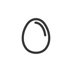 Aufkleber - Egg icon template black color editable. Egg breakfast food symbol vector sign isolated on white background. Simple logo vector illustration for graphic and web design.