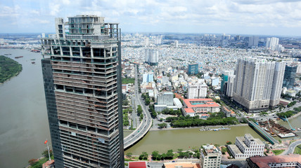 Wall Mural - Cityscape of Saigon, Ho Chi Minh City