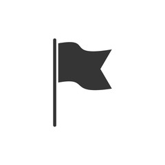 Leinwandbilder - Flag icon template black color editable. Flag symbol vector sign isolated on white background. Simple logo vector illustration for graphic and web design.