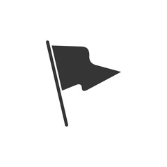 Leinwandbilder - Flag icon template black color editable. Flag symbol vector sign isolated on white background. Simple logo vector illustration for graphic and web design.