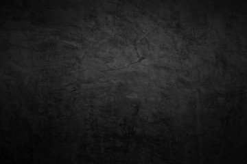 Black wall texture rough background dark concrete floor or old grunge background with black