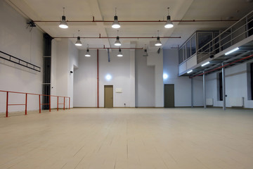 Interior of a large empty room