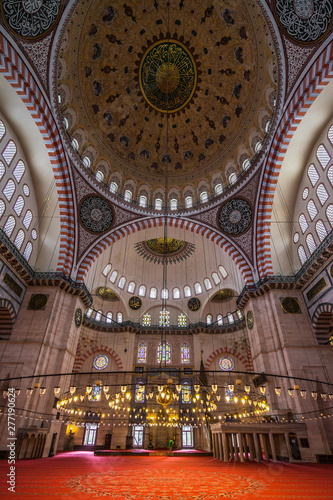 The Beautiful Interior Of Suleymaniye Mosque The Second