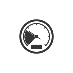 Poster - Speedometer icon template black color editable. Speedometer symbol vector sign isolated on white background. Simple logo vector illustration for graphic and web design.